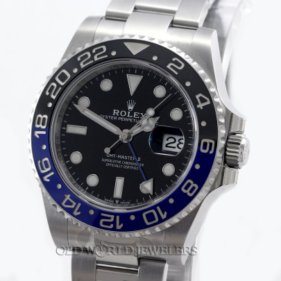 Rolex GMT II "Batman" Ref 126710BLNR Steel Black Dial
